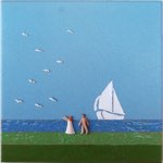 Il grande veliero bianco - Cm. 25 x 25 - Reg. 3.021.18